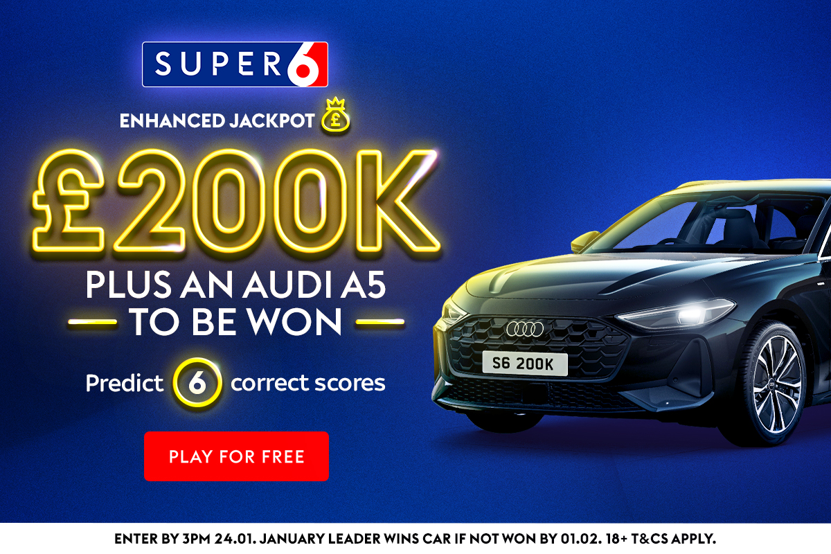 Super 6：本週末通過 Sky Bet 的免費預測遊戲贏得 200,000 英鎊和一輛奧迪 A5