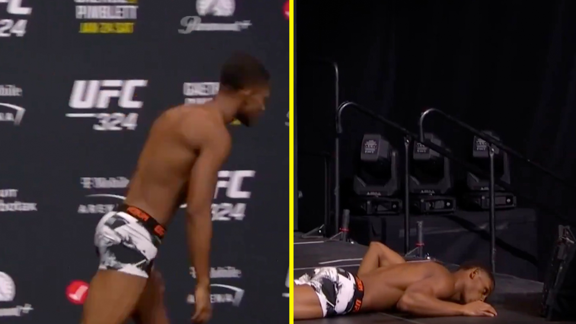 “可怕的時刻”——UFC 324明星在稱重時暈倒後被送往醫院並被除名