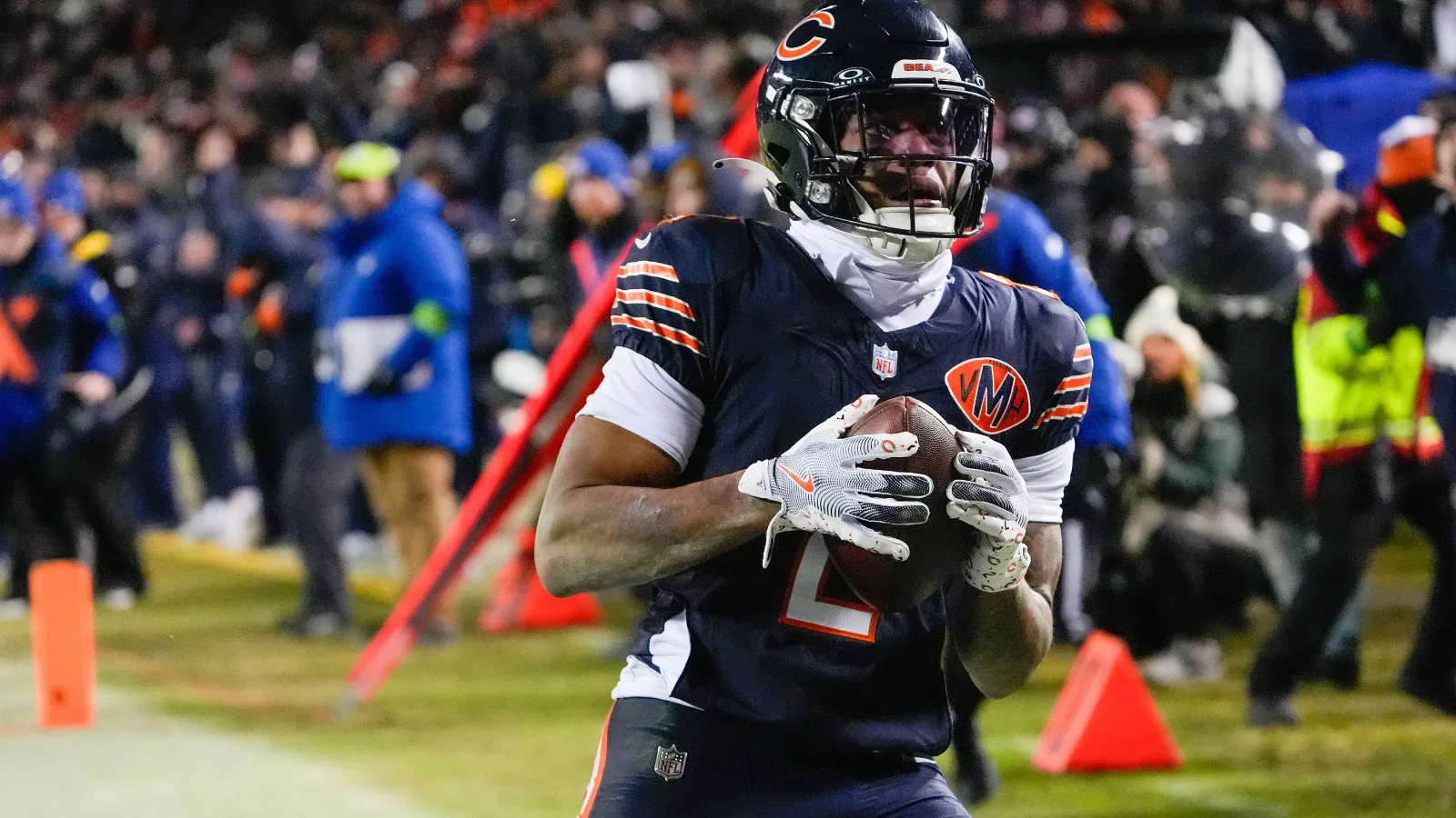 DJ Moore 對另一場 TD 對陣包裝工隊獲勝比賽的立即反應