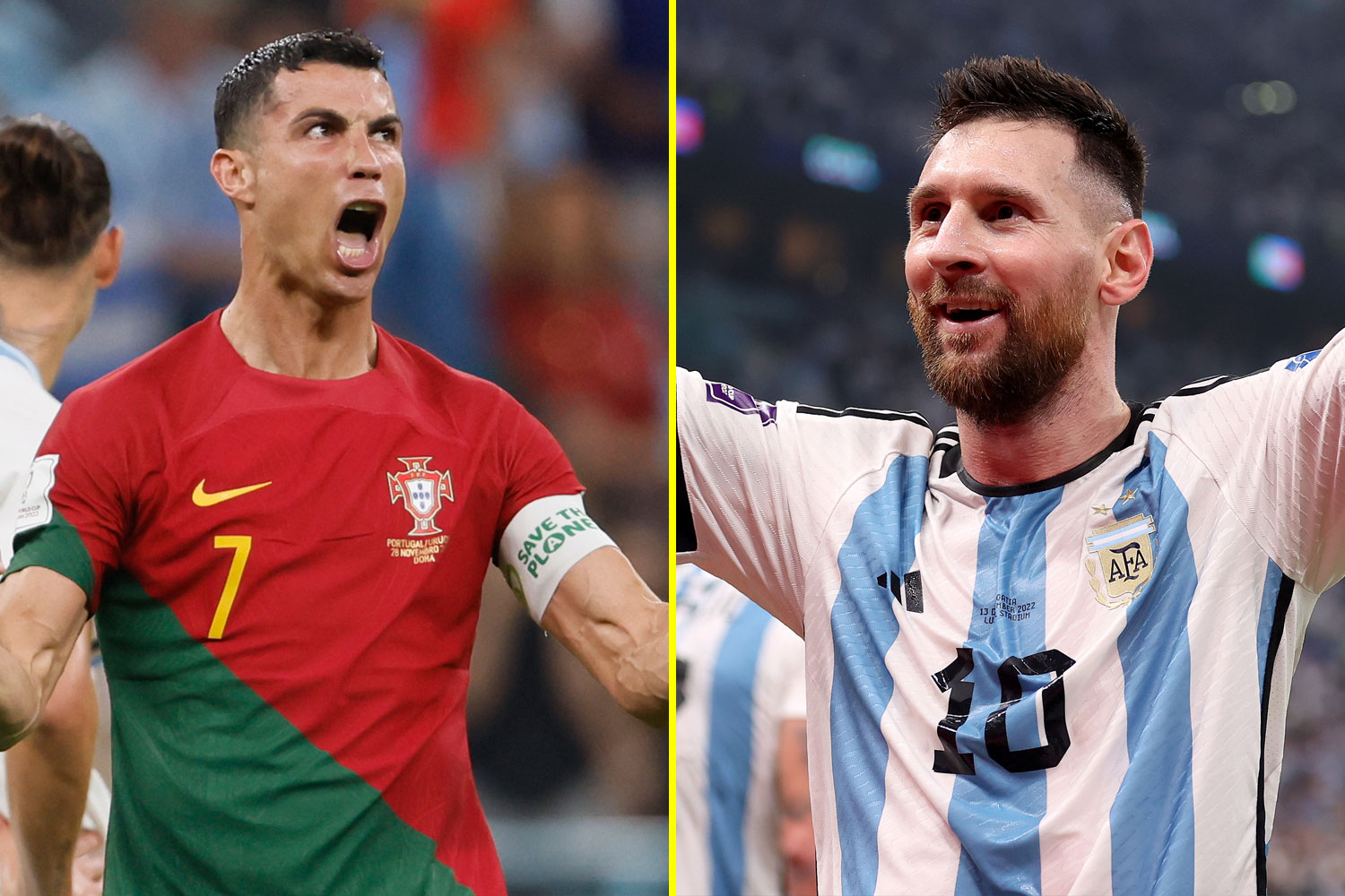 歷史進球數前十名：克里斯蒂亞諾·羅納爾多 (Cristiano Ronaldo) 目標是職業生涯 1000 粒進球，萊昂內爾·梅西 (Lionel Messi) 繼續打破紀錄