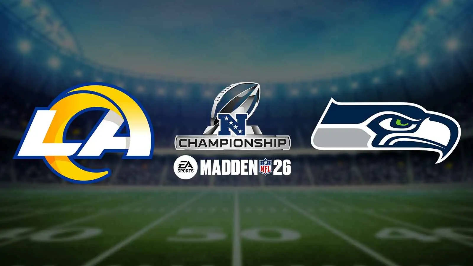 根據《Madden 26》，公羊隊 vs. 海鷹隊 NFC 錦標賽結果