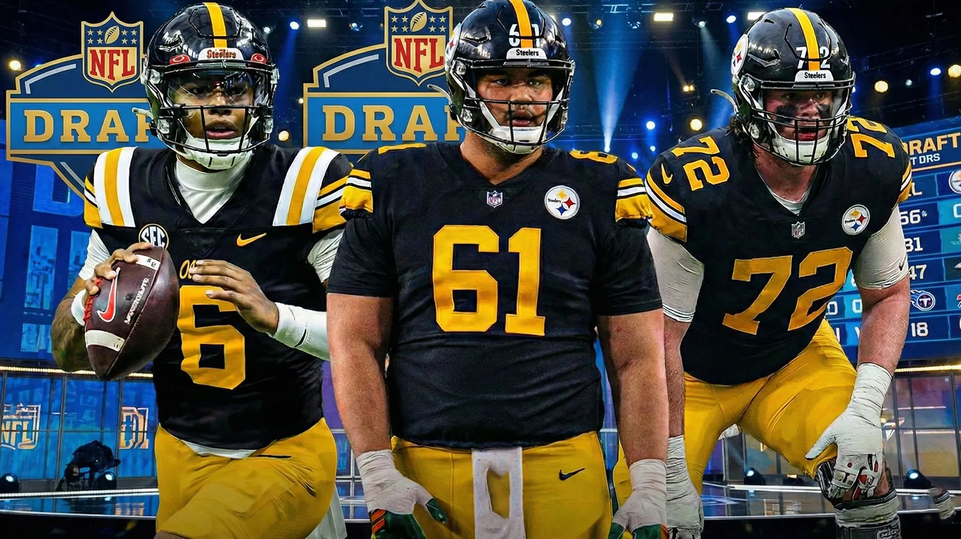 根據 PFF 模擬選秀模擬器的鋼人隊 2026 年 NFL 選秀 7 輪