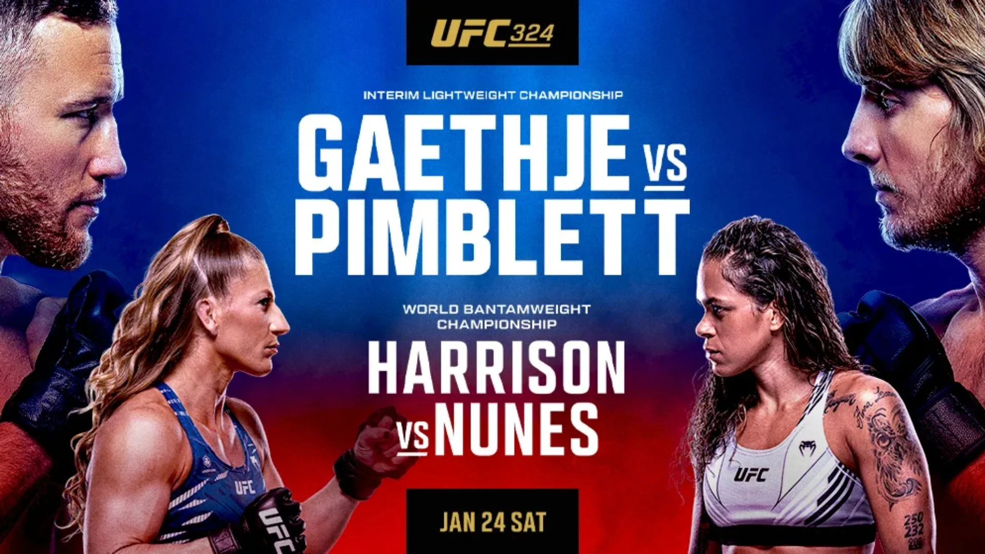 本週六的卡牌詳情和 1 月份即將舉行的 UFC 賽事