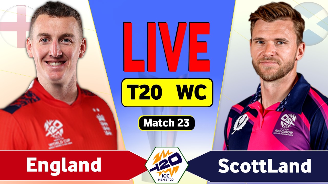 ENG vs SCO Live Score: England vs Scotland T20 World Cup 2024 Live Cricket Match Today
