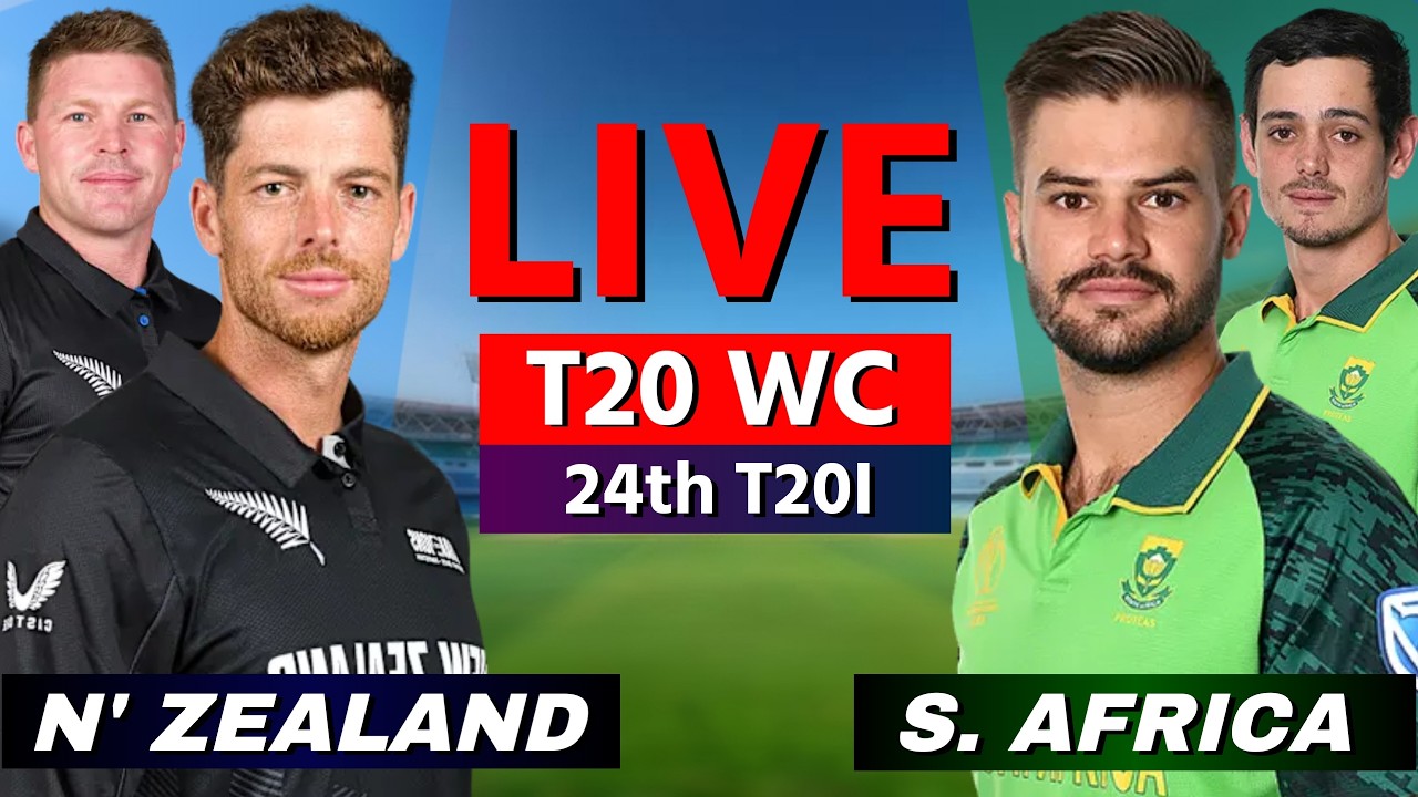 IND vs NZ Live Score: 24th T20I, T20 World Cup 2026 Today Match Commentary & Highlights (South Africa vs New Zealand)