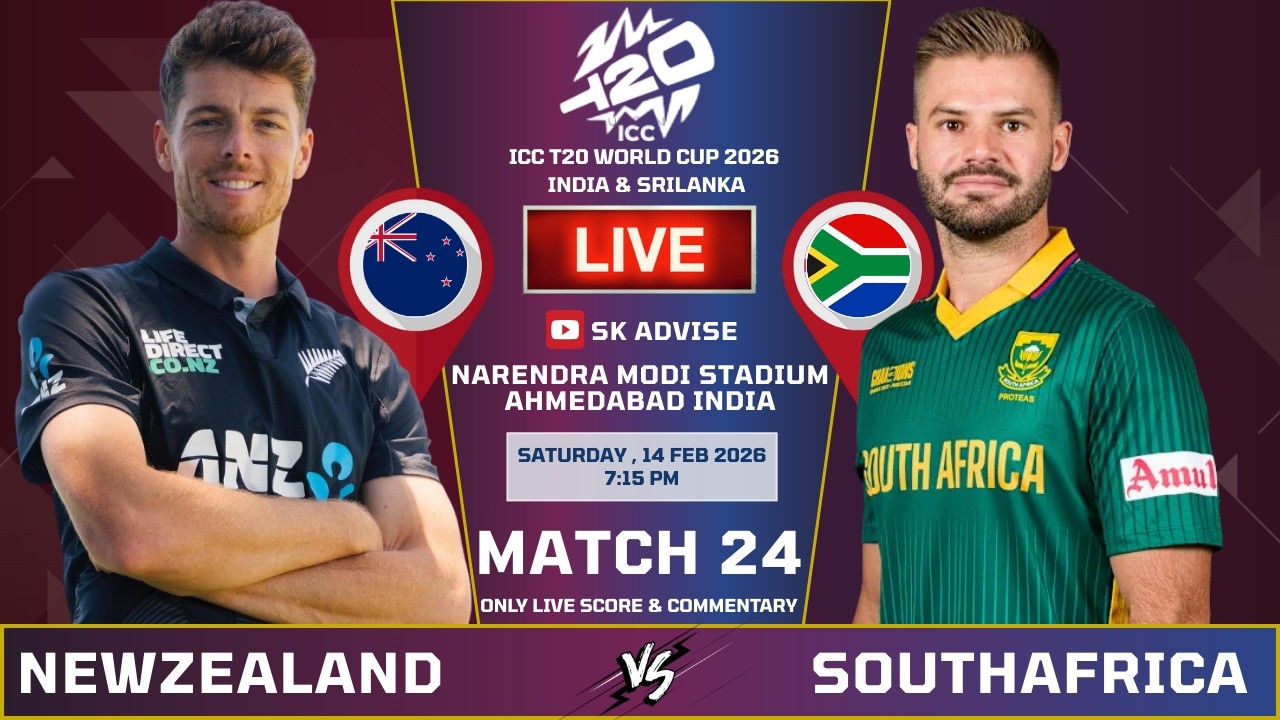 NZ vs SA Live Score, World Cup 2026: New Zealand vs South Africa Live Cricket Commentary & Updates