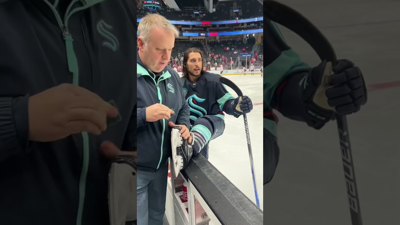 This Seattle Kraken player’s Speed is insane! 🏎️💨 #Hockey #NHL #SeattleKraken