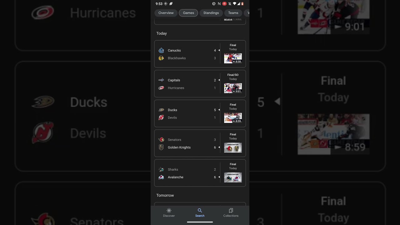 NHL Scores Today: Live Results, Schedule & Standings in India