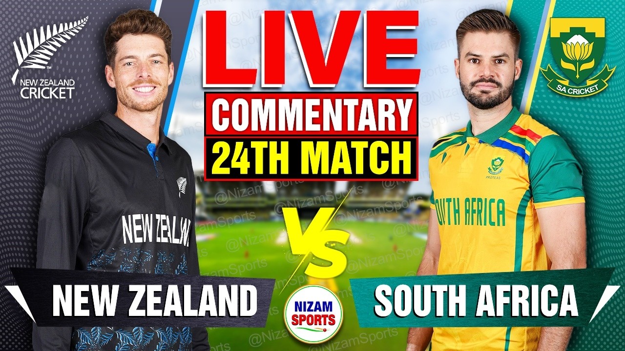 Live: NZ vs SA, 24th Match | New Zealand vs South Africa Live Score & Commentary Scorecard
