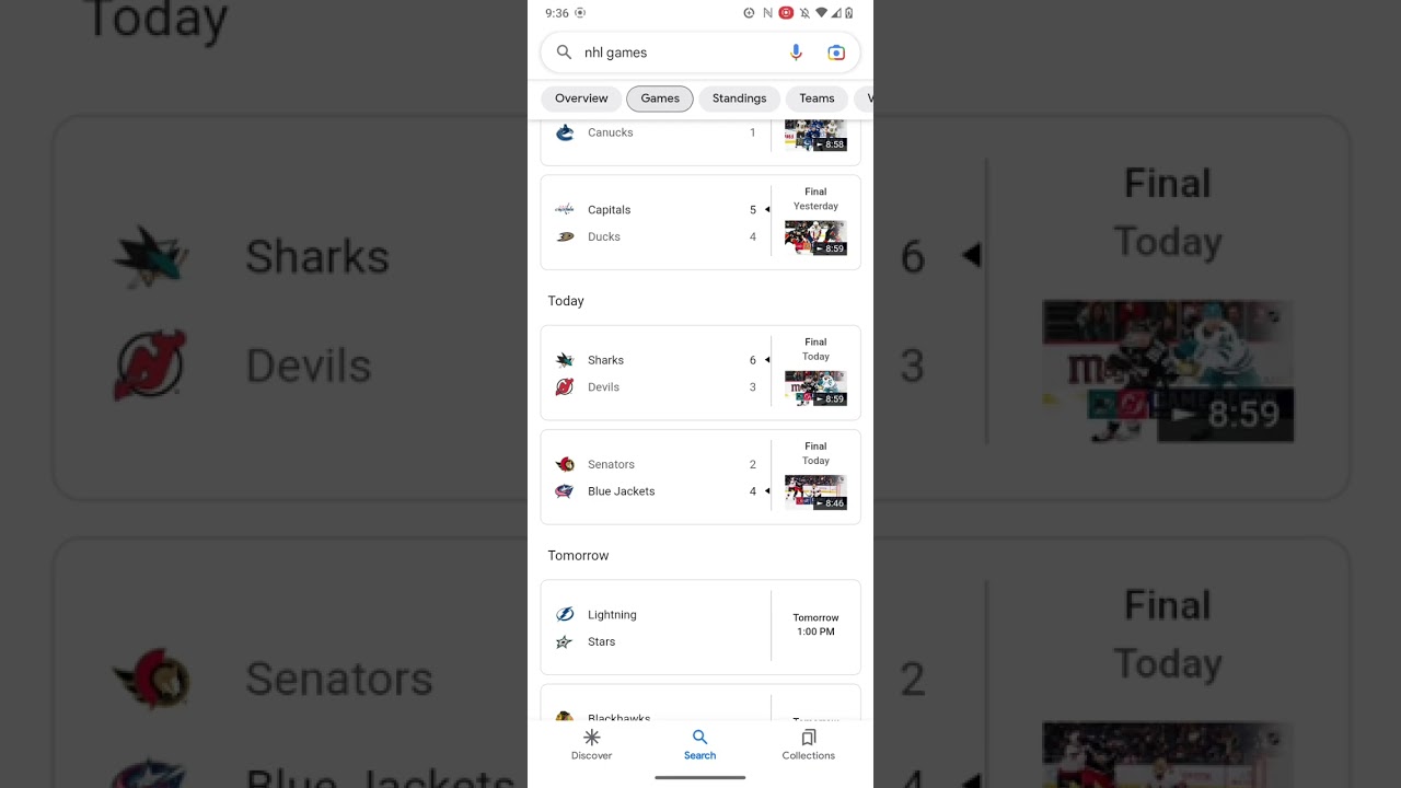 NHL Hockey Live Scores & Updates | Today’s NHL Results in India