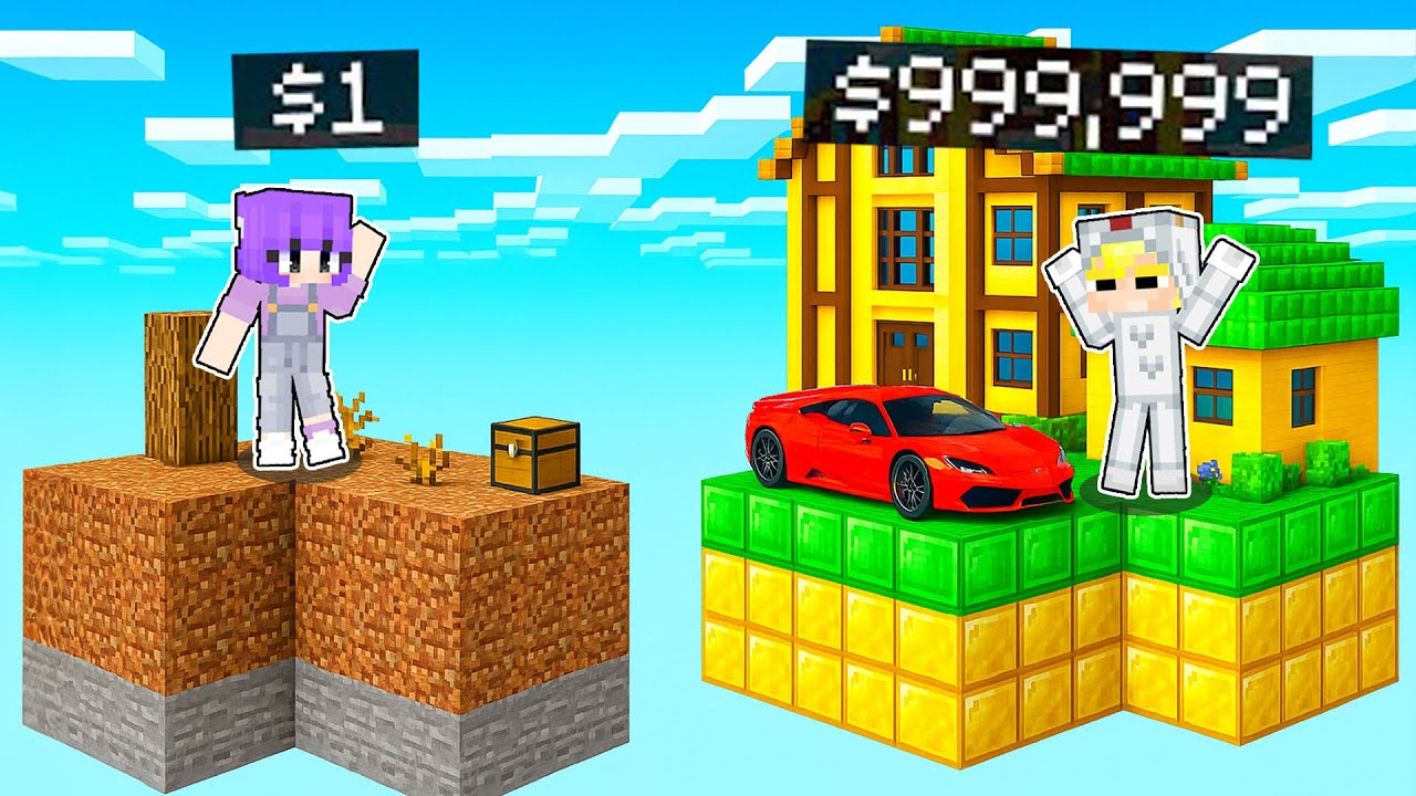Tô Gà Đại Chiến Đảo 1$ Vs Đảo 999.999$ Trong Minecraft!-Tô Gà Đại Chiến Đảo 1$ Vs 999.999$ Trong Minecraft!