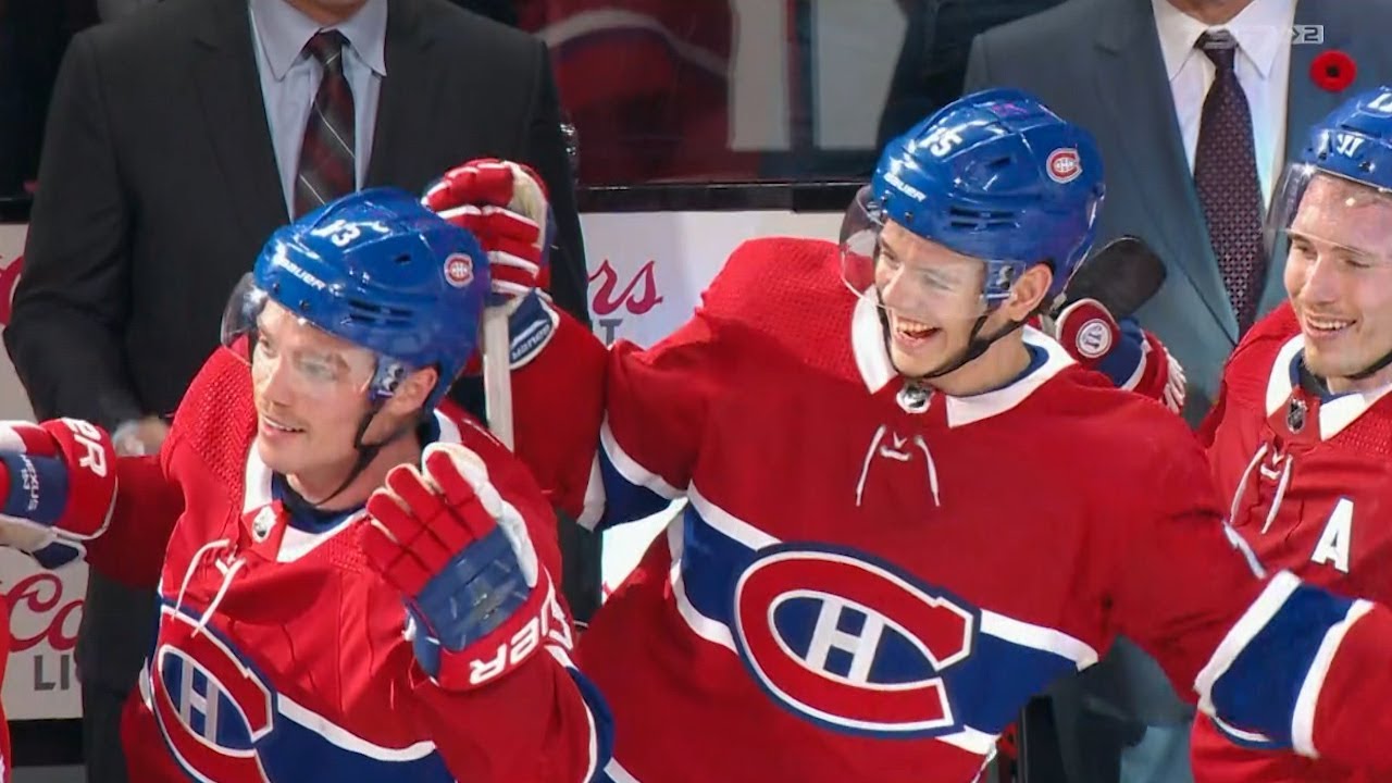 Canadiens score 2 goals in 2 seconds to set a new NHL world record!
