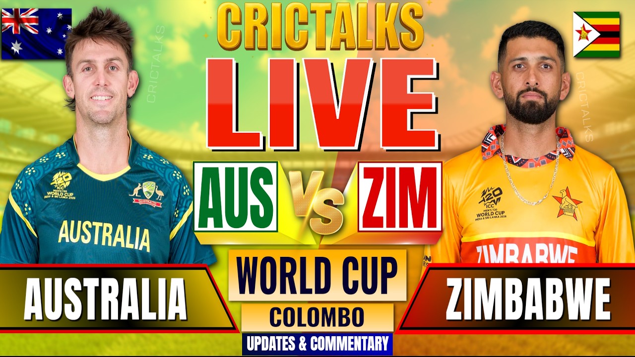 AUS vs ZIM Live Score, Cricket World Cup: Australia vs Zimbabwe Live Match Today & Commentary