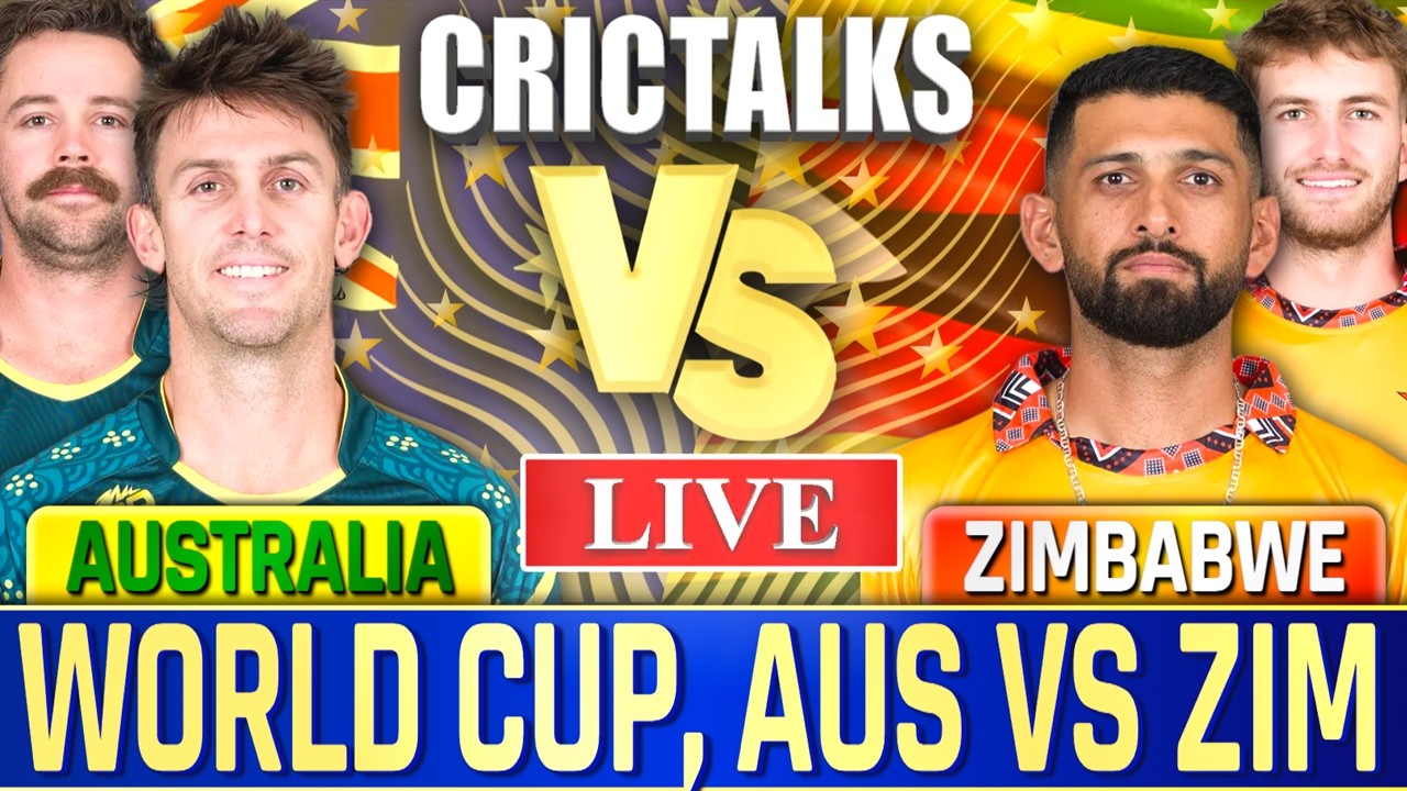 AUS vs ZIM Live Score: Australia vs Zimbabwe World Cup 2024 Cricket Match Commentary & Highlights Tamil/Hindi/English