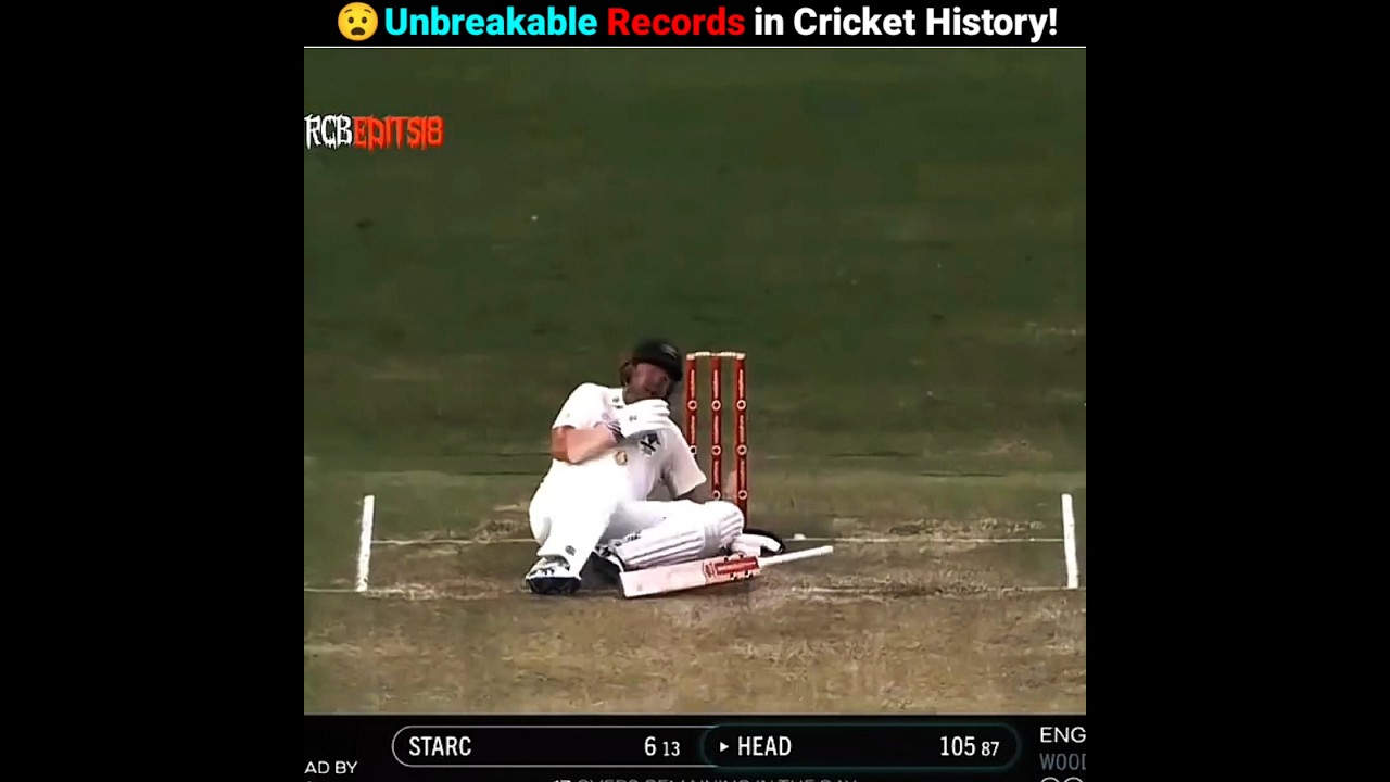 7 Unbeatable Cricket Records That Will Never Be Broken! 🏏😲
