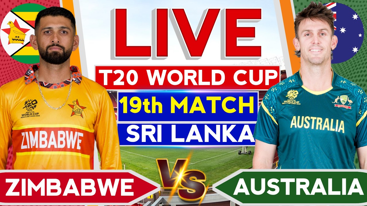 AUS vs ZIM Live Score, T20 World Cup 2026: Australia vs Zimbabwe Live Cricket Match Scorecard & Commentaryho