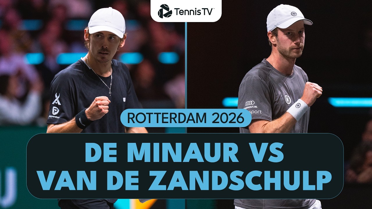 Alex de Minaur vs Botic van de Zandschulp Highlights: Rotterdam 2026 Quarter-Finals Battle