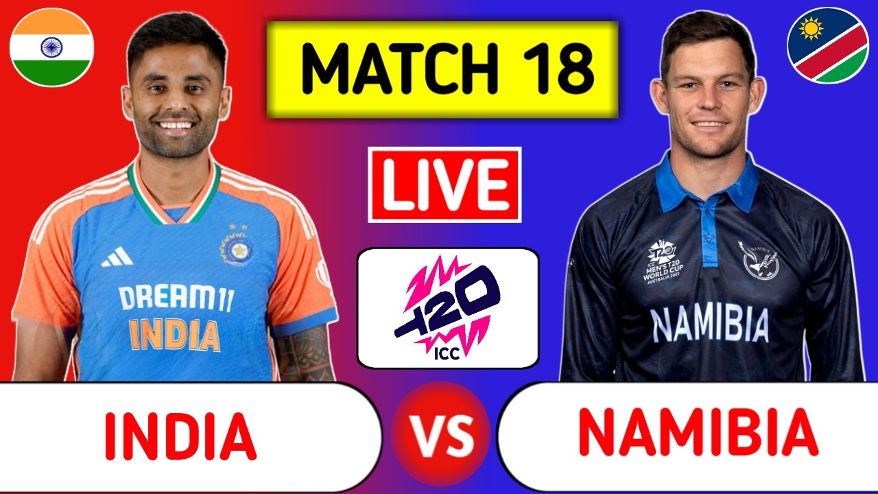 India vs Namibia Live Score, T20 World Cup: Ball by Ball Commentary & Updates