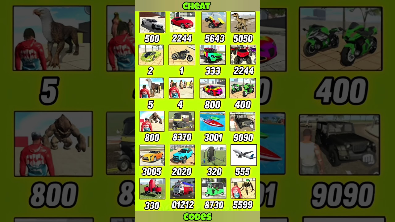 Indian Bikes Driving 3D: All New Cheat Codes 2024 (New Update) #shorts