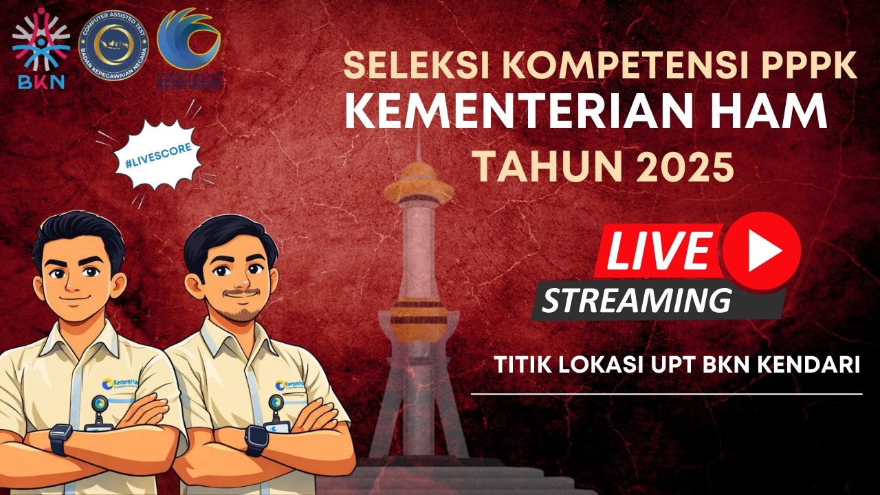 Live Score PPPK Kemenhan 2025: UPT BKN Kendari Sesi 2 (14 Februari 2026)