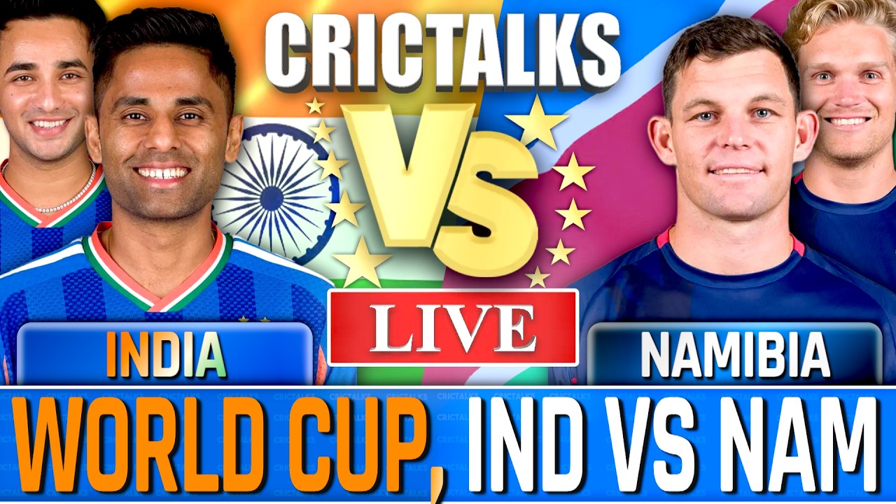 IND vs NAM Live Score Today: India vs Namibia World Cup Cricket Commentary & Updates
