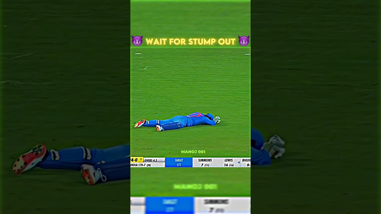DHONI STYLE STUMPING! ⚡ Epic Cricket Moment #Shorts #Cricket #Viral