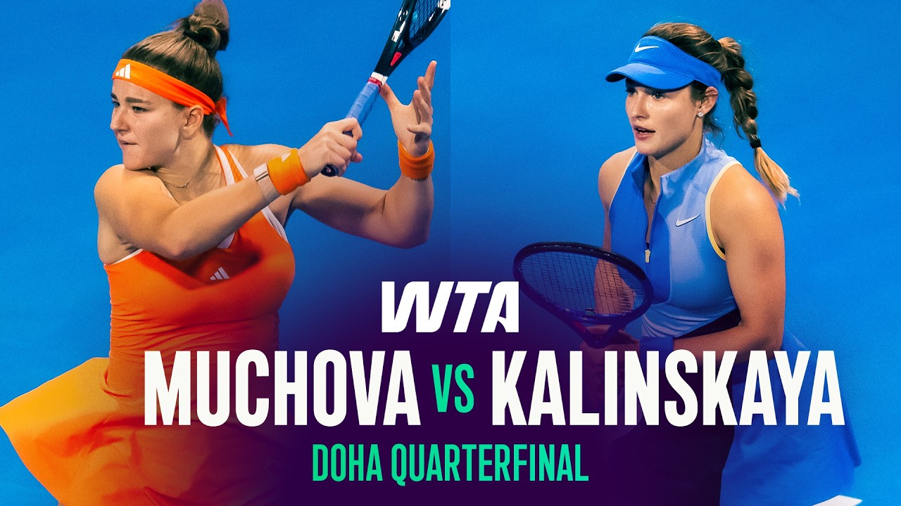 Karolina Muchova vs Anna Kalinskaya Doha 2026 Quarterfinal Highlights: WATCH Online
