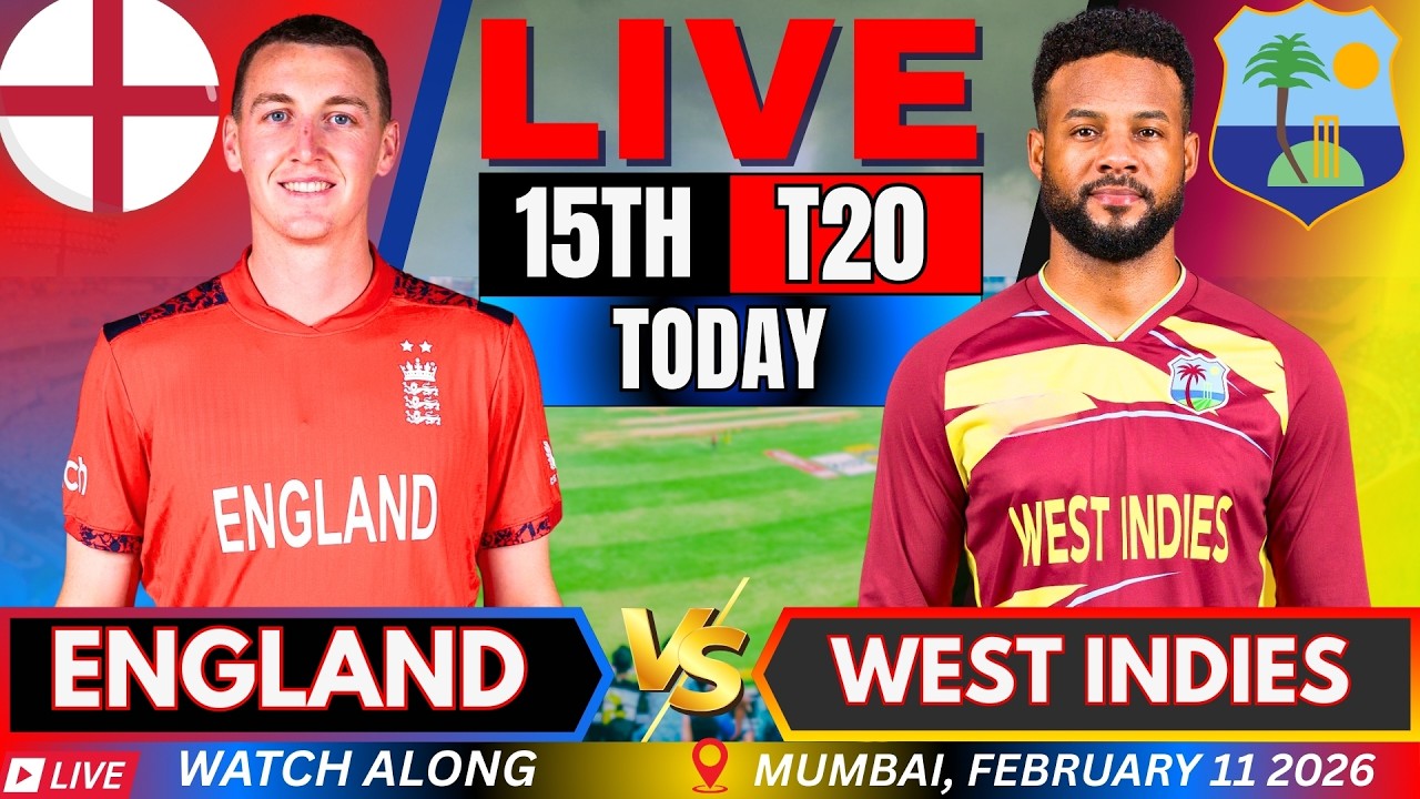 ENG vs WI T20 World Cup Live Score: England vs West Indies Live Cricket Match Today