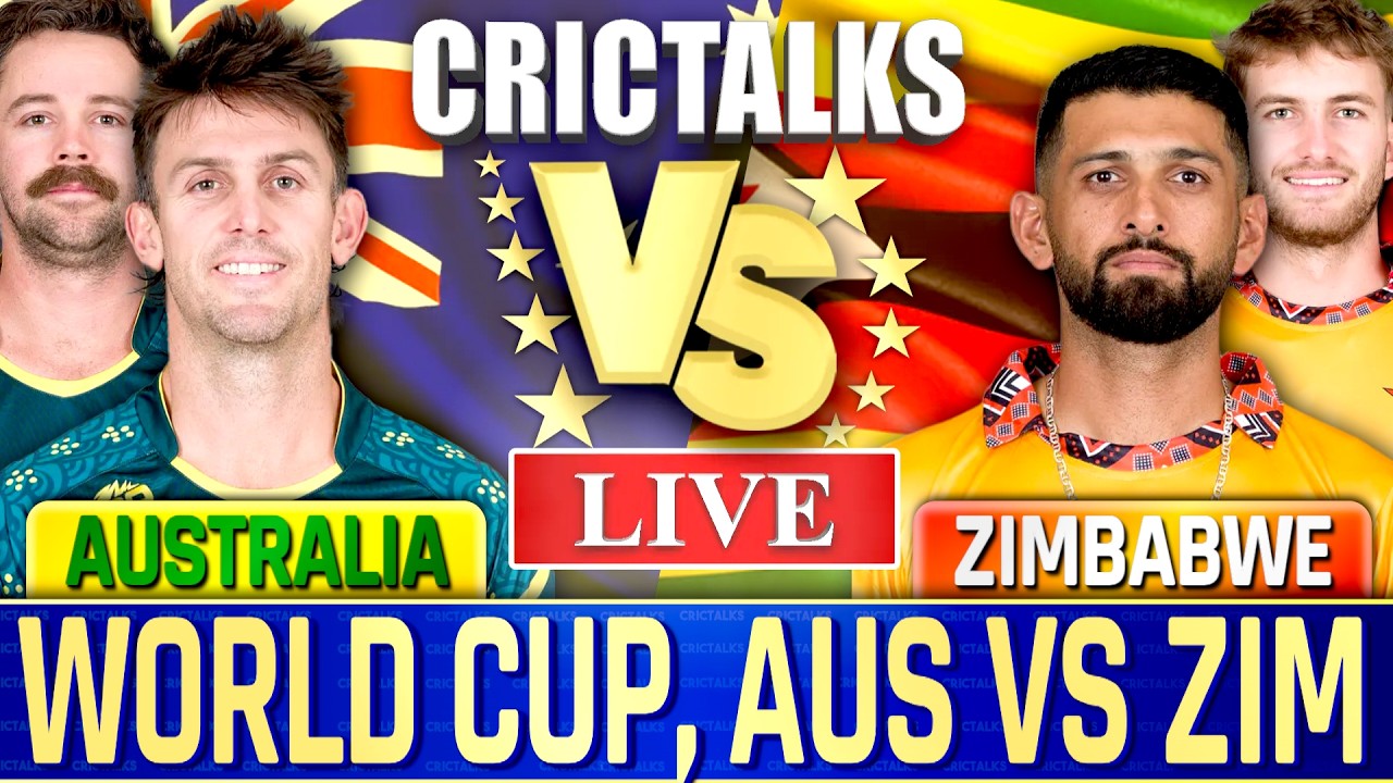 AUS vs ZIM Live Score: Australia vs Zimbabwe World Cup Match Commentary & Updates