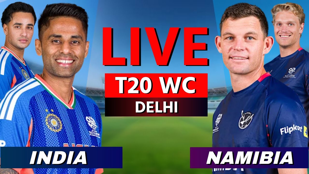 Ind vs Nam Live Score, T20 World Cup 2026: Live Cricket Streaming, Scorecard & Commentary