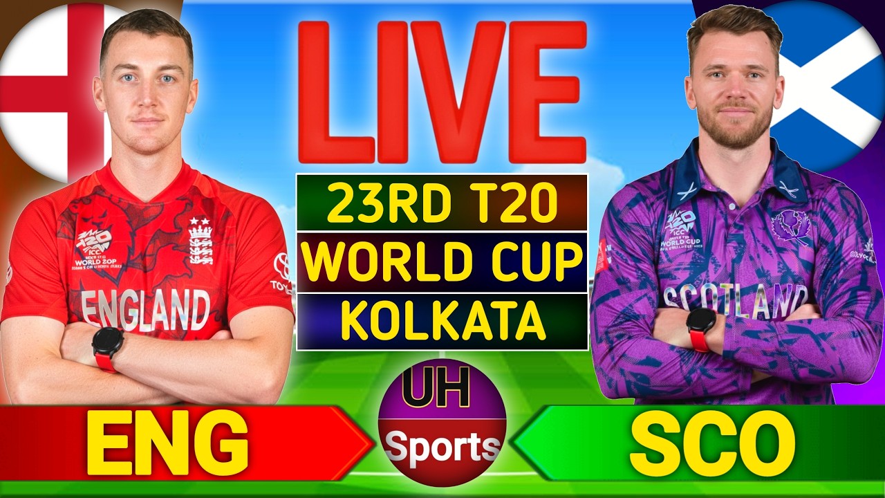 ENG vs SCO Live Score, T20 World Cup 2026: England vs Scotland Live Cricket Score & Commentary