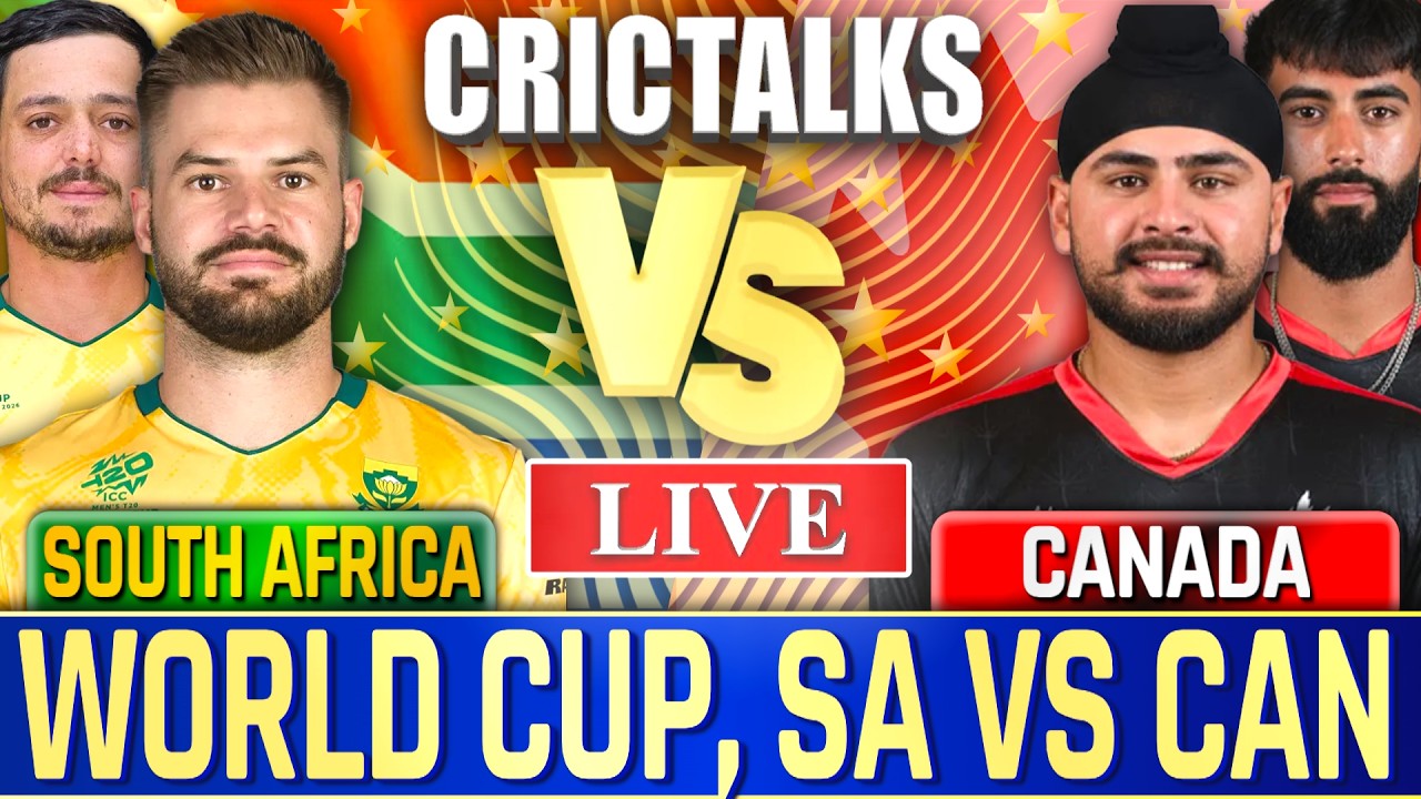 SA vs CAN Live Score: South Africa vs Canada T20 World Cup Match Commentary & Updates