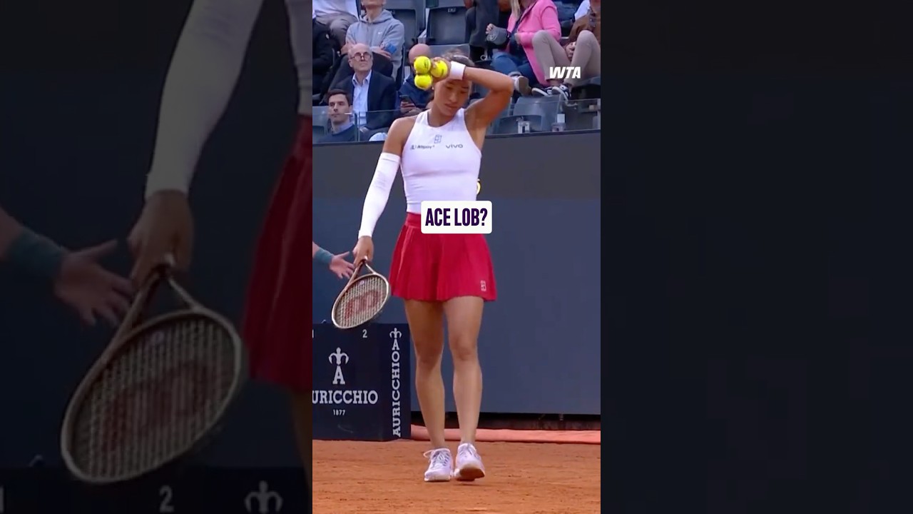 Zheng Qinwen’s Unbelievable Shot at Italian Open 2025! 😱 | WTA Tennis Highlights