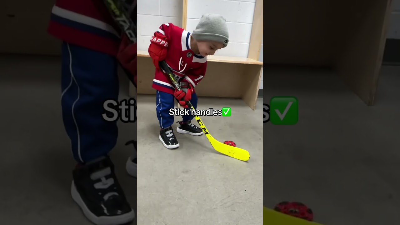 2-Year-Old Indian Pro Hockey Kid: Future NHL Star in the Making? 😱😎 #hockey #shorts