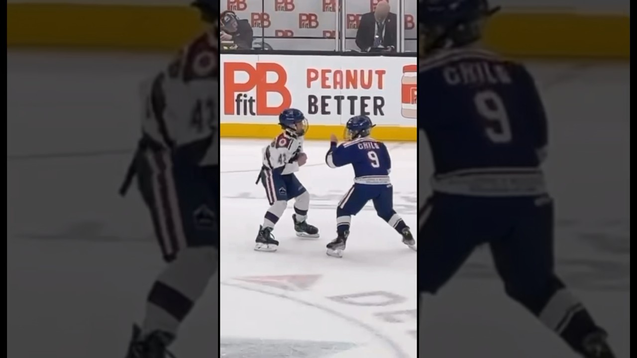 Hockey Fight at Delta Center: 10U Players Go All Out! 😂👊