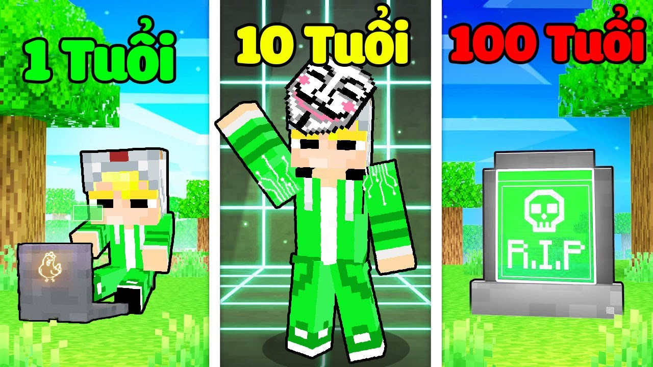 Tô Gà Em Bé Hacker Từ Nhỏ Tới Lớn Trong Minecraft!-Hành Trình Tô Gà Minecraft: Từ Hacker Nhí Đến Huyền Thoại!