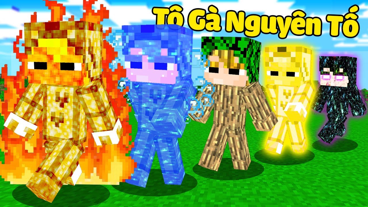 Tô Gà Thử Thách 24H Sở Hữu Sức Mạnh Nguyên Tố Trong Minecraft! 💧🔥☀🌑-24H Thử Thách Tô Gà: Sức Mạnh Nguyên Tố Minecraft! 💧🔥☀🌑