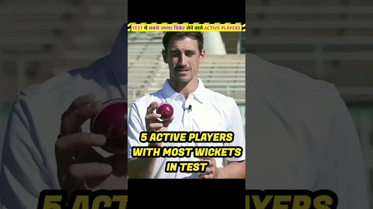 Top 10 Active Players with Most Wickets in Test Cricket (2024)