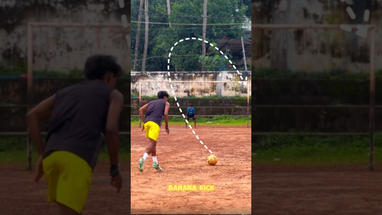 Master the Banana Kick: Football Free Kick Training | Best Curve Goals #Shorts