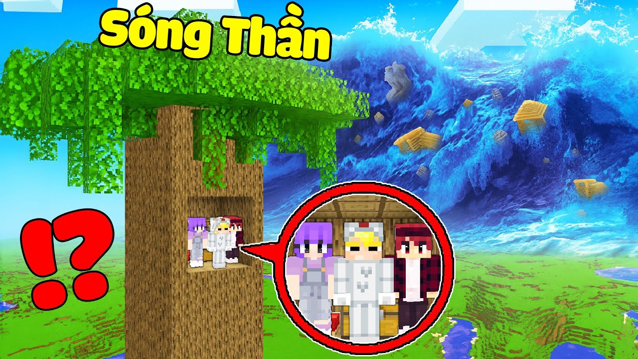 Tô Gà Xây Nhà Trên Cây Chống Sóng Thần Lũ Lụt Trong MInecraft!-Cách Xây Nhà Trên Cây Chống Sóng Thần Lũ Lụt Minecraft – Tô Gà