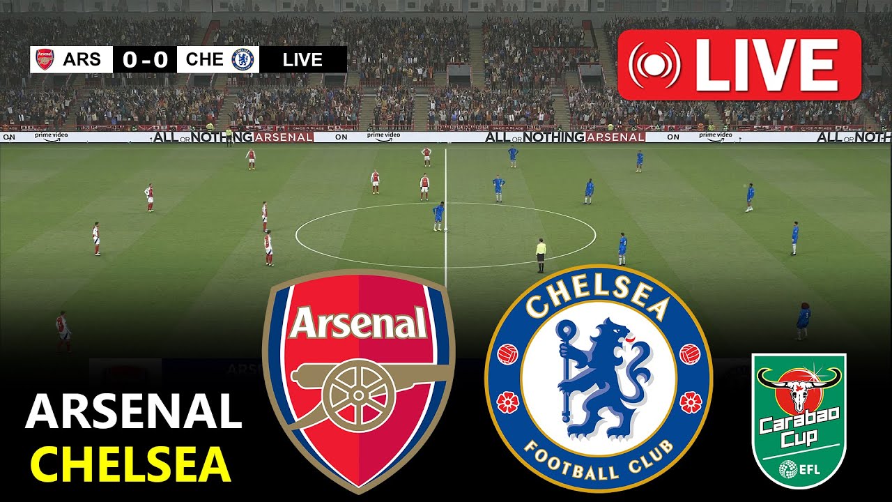 Arsenal vs Chelsea Carabao Cup 2026 Semi-Final | PES 2021 Gameplay (Indian Commentary)