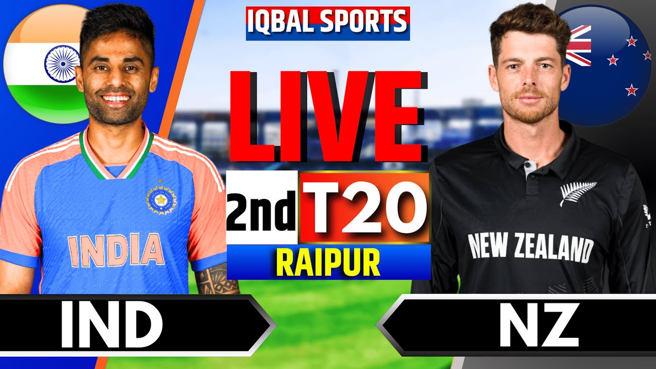 IND vs NZ 2nd T20 Live Streaming: India vs New Zealand Live Cricket Match Score Today