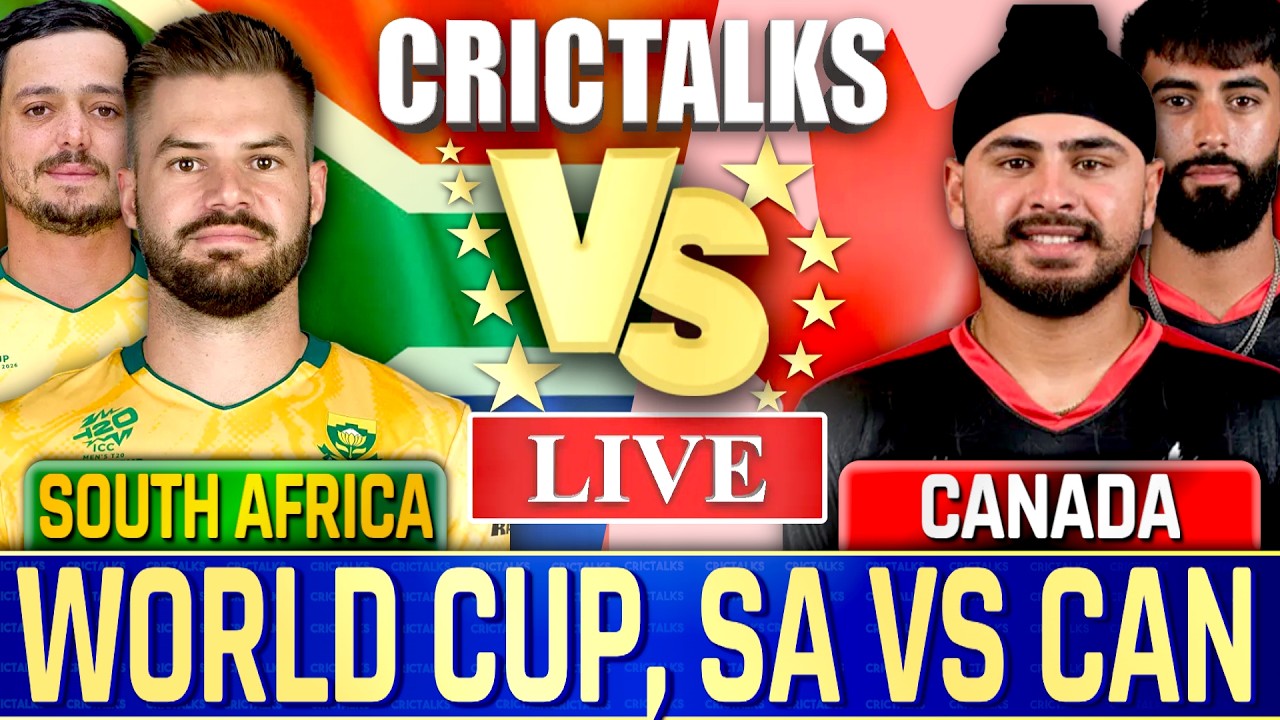 SA vs CAN Live Score: T20 World Cup 2024, South Africa vs Canada Live Cricket Match Today Scorecard