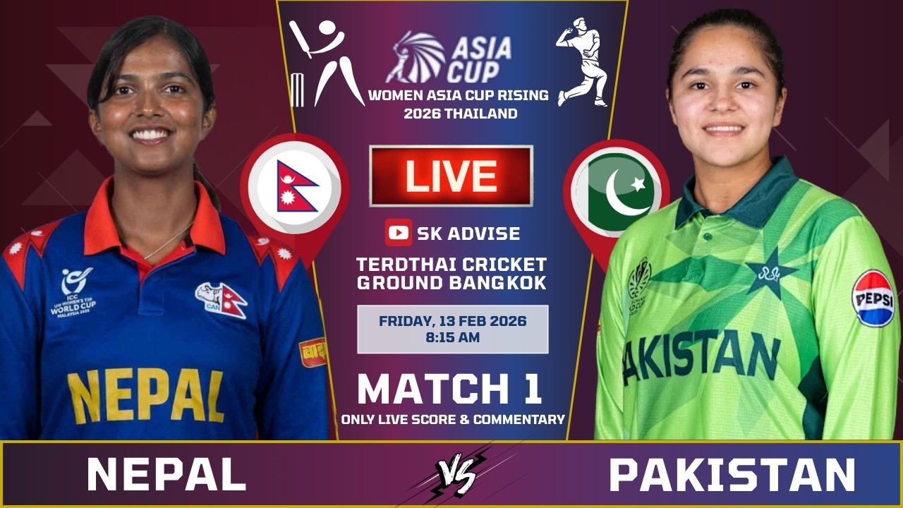 Nepal Women vs Pakistan A Women Live Score: Women’s Asia Cup 2026 Match 1 Commentary status;