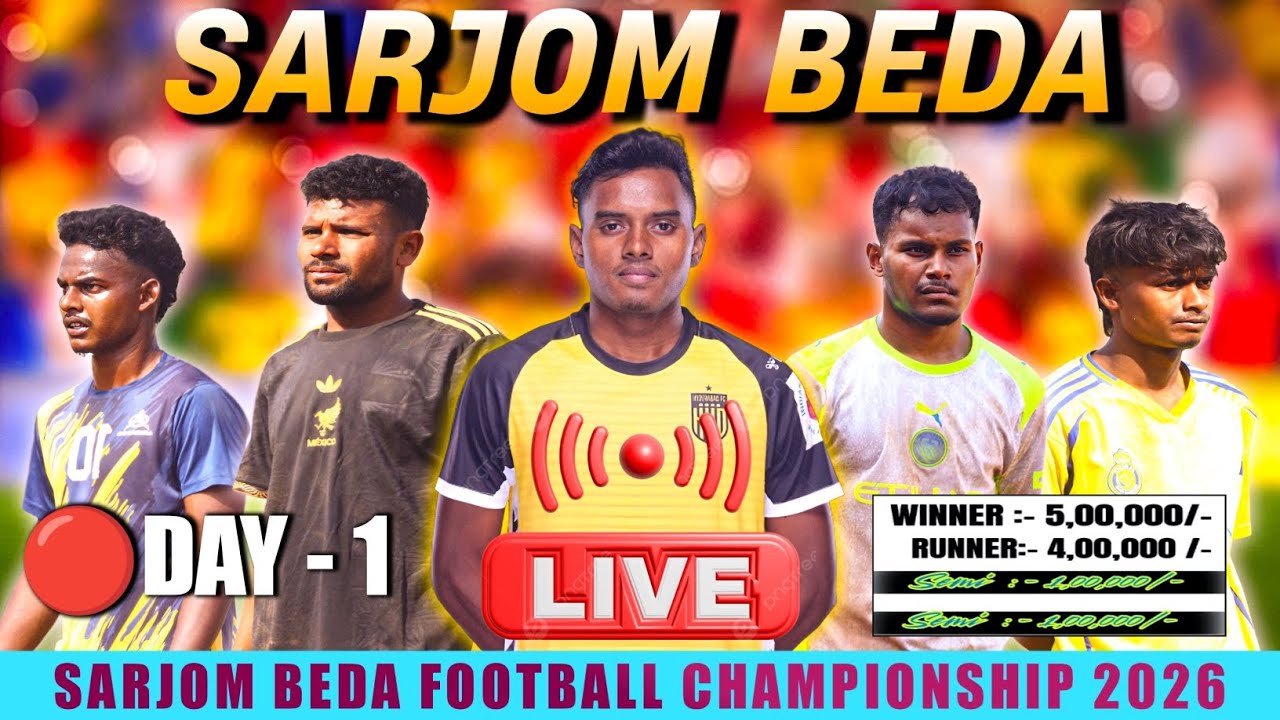 Sarjom Beda Dumka Football Tournament 2026 Live: Day 1 Live Stream