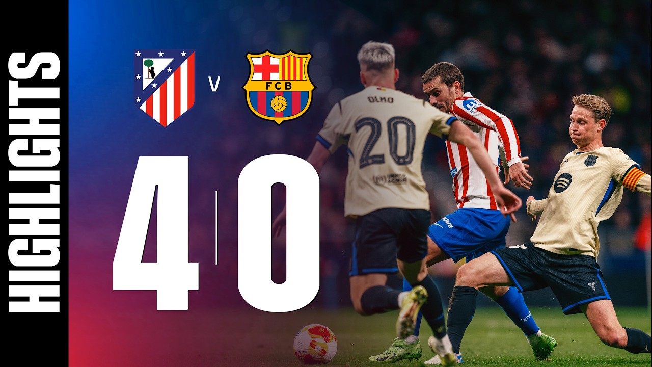 Atletico Madrid vs FC Barcelona 4-0 Highlights | Copa del Rey 2025-26 | Barca vs Atleti