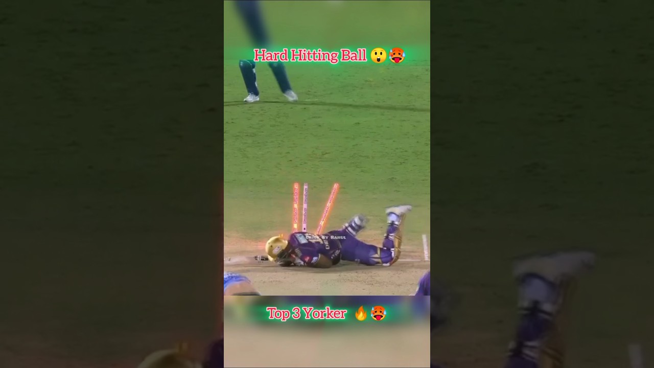 Top 3 Unplayable Yorkers in Cricket 🔥🏏 | King of Yorkers #Shorts