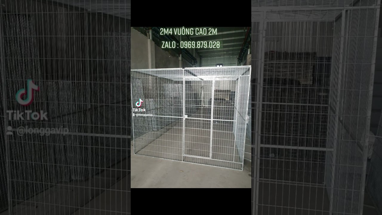 Lồng gà vip Tiệp Phát  lắp ráp kích thước 2m4 x2m4 x2m  khung hộp lưới mạ kẽm chống soi chắc chắn-Lồng gà Vip Tiệp Phát 2m4x2m4x2m – Khung Hộp Mạ Kẽm Chắc Chắn