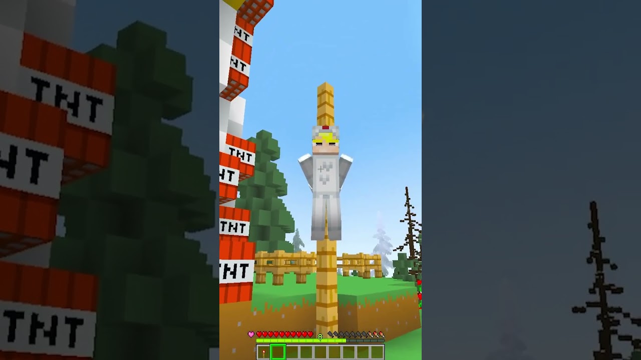 KHI JACKVN CÒN 1 THANH THỊT TRONG MINECRAFT #shorts-Khi JackVN chỉ còn 1 thanh thịt trong Minecraft #shorts