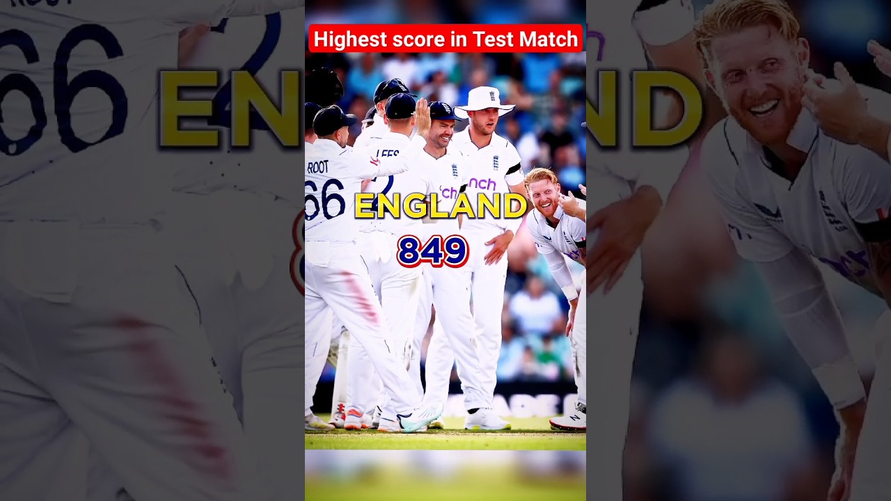 Highest Score in Test Cricket History 🏏 #Shorts #Cricket #TeamIndia